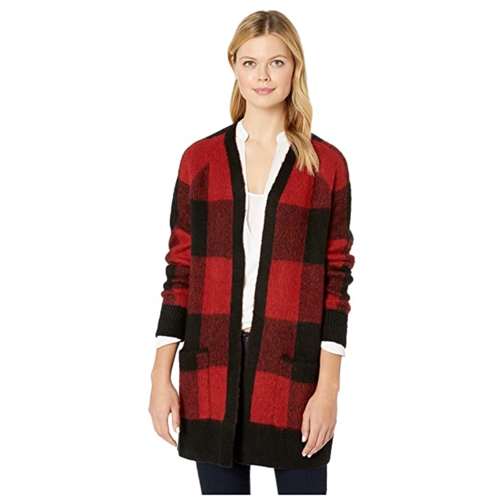 Lucky Brand Buffalo Plaid Cardigan